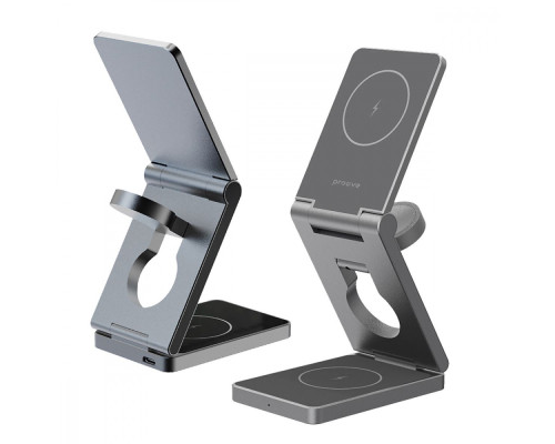 Бездротовий ЗП Proove Titan Volt 3 in 1 gray 2001001860301 6901113951767