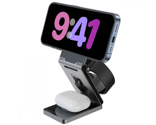 Бездротовий ЗП Proove Titan Volt 3 in 1 gray 2001001860301 6901113951767