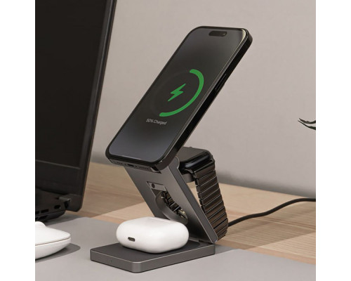 Бездротовий ЗП Proove Titan Volt 3 in 1 gray 2001001860301 6901113951767