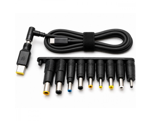 Кабель для ноутбука Type-C to DC 10in1 65W black 2003000341218