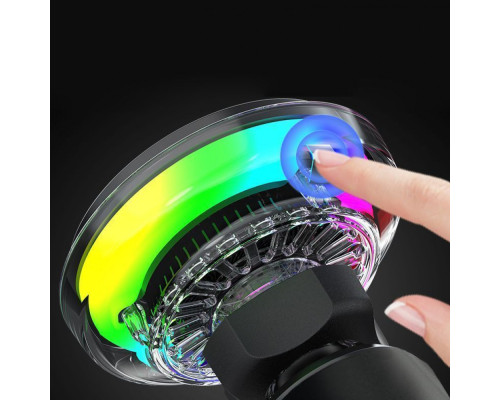 Автомобільний тримач з Бездротовим ЗП Proove Light Crystal Qi2.2 25W gray 2003000293234 6901116391539