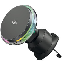 Автомобільний тримач з Бездротовим ЗП Proove Light Crystal Qi2.2 25W gray 2003000293234 6901116391539