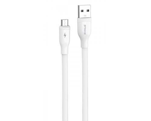 Кабель Proove Flat Out Micro USB 2.4A (1m) white