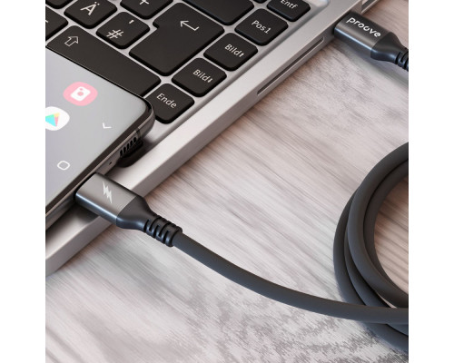 Кабель Proove ReGen Silicone Type-C to Type-C 60W (2m) black 2001001965327 6901113851791