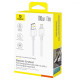 Кабель Baseus Crystal Fast Charging Data USB to Type-C (Car Charging Supported) 100W/7.5W (1m) white 2003000306835 6942521204892
