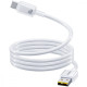 Кабель Baseus Crystal Fast Charging Data USB to Type-C (Car Charging Supported) 100W/7.5W (1m) white 2003000306835 6942521204892
