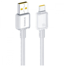Кабель Baseus Crystal Fast Charging Data USB to Type-C (Car Charging Supported) 100W/7.5W (1m) white 2003000306835 6942521204892