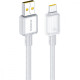 Кабель Baseus Crystal Fast Charging Data USB to Type-C (Car Charging Supported) 100W/7.5W (1m) white 2003000306835 6942521204892