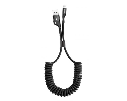 Кабель Baseus Fish Eye Spring Data Lightning 2A (1m) black 2000041027965 6953156277397