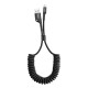 Кабель Baseus Fish Eye Spring Data Lightning 2A (1m) black 2000041027965 6953156277397