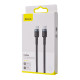 Кабель Baseus Cafule Flash Charging Type-C to Type-C PD 2.0 100W (2m) gray/black 2001000362011 6953156216365