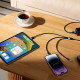 Кабель Baseus StarSpeed 1-for-3 Fast Charging (Micro USB+Lightning+Type-C) 3.5A 1.2m black 2003000272536 6932172622268