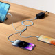 Кабель Baseus StarSpeed 1-for-3 Fast Charging (Micro USB+Lightning+Type-C) 3.5A 1.2m black 2003000272536 6932172622268