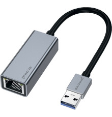 Перехідник OTG Proove Extension RJ 45 to USB silver 2003000357172 6901119285347