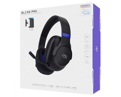 Бездротова ігрова гарнітура Proove Gaming Bliss Pro black 2003000161106