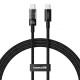 Кабель Baseus Gem Fast-Charging Data Cable Type-C to Type-C 100W 1m black 2003000165159 6932172658779