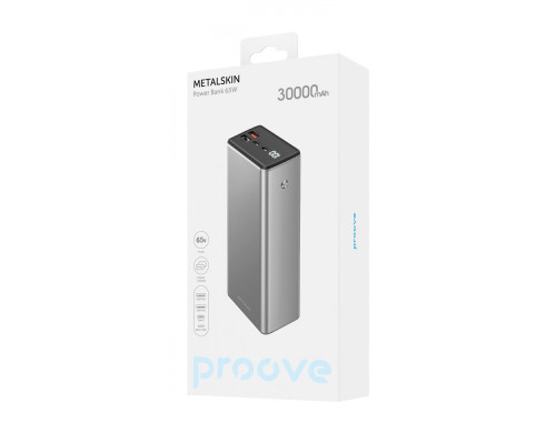 Портативна Батарея Proove Metalskin 65W 30000mAh gray