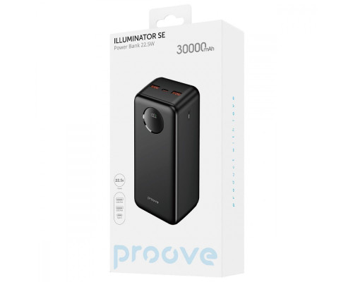Портативна Батарея Proove Illuminator SE 22.5W 30000mAh black 2003000150438 6901118921635