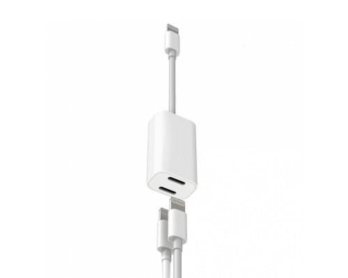 Перехідник Apple Lightning To Lightning Audio + Charge