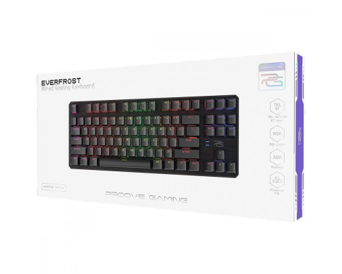 Ігрова механічна клавіатура Proove Gaming Everfrost (Ukraine Layout) black 2003000152708 6901111147322