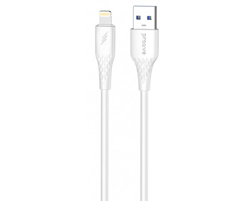 Кабель Proove GridLine USB to Lightning 2.4A (1m) white 2003000238662 6901115333486