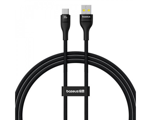 Кабель Baseus Flash 2 Charging Cable Type-C 100W 1m black