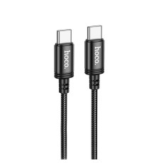 Кабель Hoco X89 Wind 60W Type-C to Type-C (1m) black 2001000625437 6931474784384