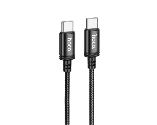 Кабель Hoco X89 Wind 60W Type-C to Type-C (1m) black 2001000625437 6931474784384