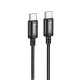 Кабель Hoco X89 Wind 60W Type-C to Type-C (1m) black 2001000625437 6931474784384
