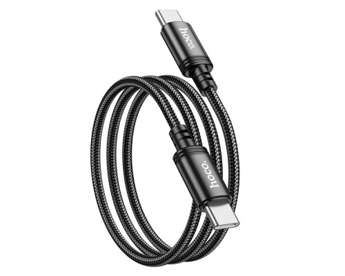 Кабель Hoco X89 Wind 60W Type-C to Type-C (1m) black 2001000625437 6931474784384