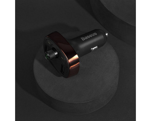 АЗП Baseus FM Launcher S-09 Lite 35W (PD+QC3.0) Type-C+2USB silver