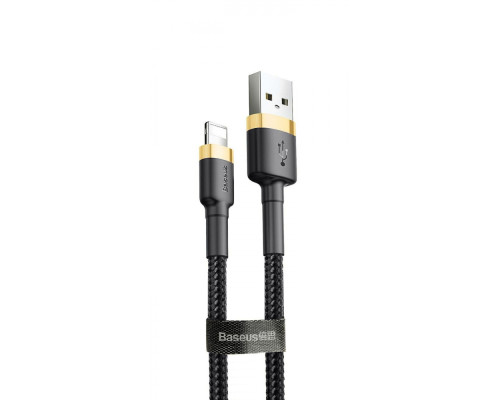 Кабель Baseus Cafule Lightning 2.4A (0.5m) gold/black