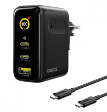 МЗП Baseus PicoGo AE21 100W (2Type-C + USB) + Кабель Type-C to Type-C 100W (1.5m) black 2003000306934 6953156211780