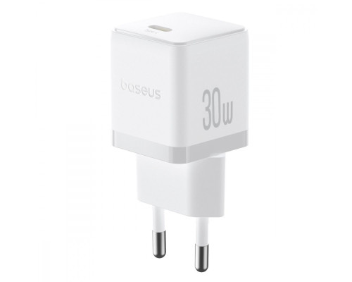 МЗП Baseus Palm Fast Charger Type-C 30W (With Cable Type-C to Type-C 60W 1m) white 2003000211023 6932172677404