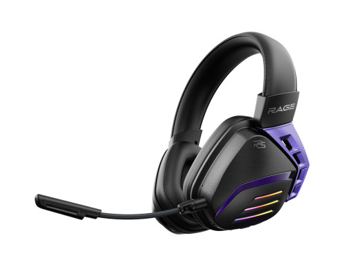 Бездротова ігрова гарнітура Proove Gaming Rage (APP) black/purple 2003000347388 6901116212315
