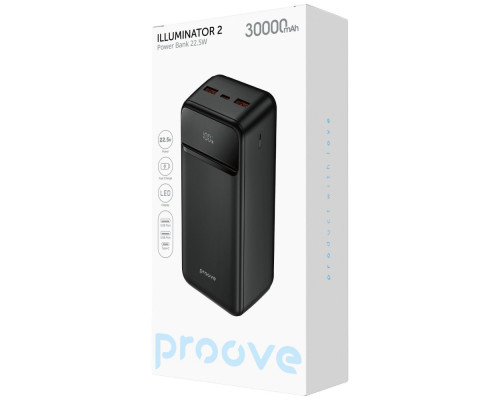Портативна Батарея Proove Illuminator 2 22.5W 30000mAh black 2003000236019 6901117610264