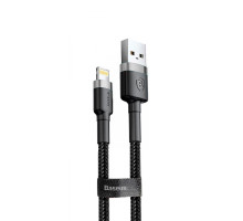 Кабель Baseus Cafule Lightning 1.5A (2m) gray/black 2000041065707 6953156275010