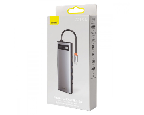 USB-Хаб Baseus Metal Gleam Series 11-in-1 Type-C gray