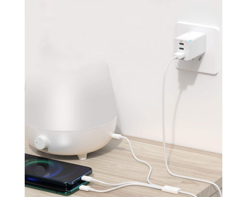 Кабель Baseus Superior Series Fast Charging 3-in-1 (Micro USB+Lightning+Type-C) 3.5A (1.5m) white