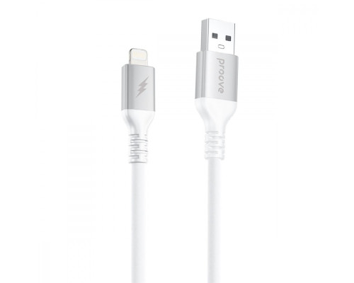 Кабель Proove ReGen Silicone USB to Lightning 2.4A (1m) white 2003000244281 6901117785047