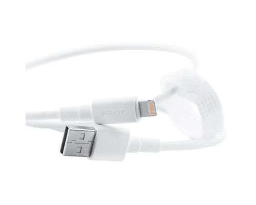 Кабель Proove Small Silicone Lightning 2.4A (1m) white