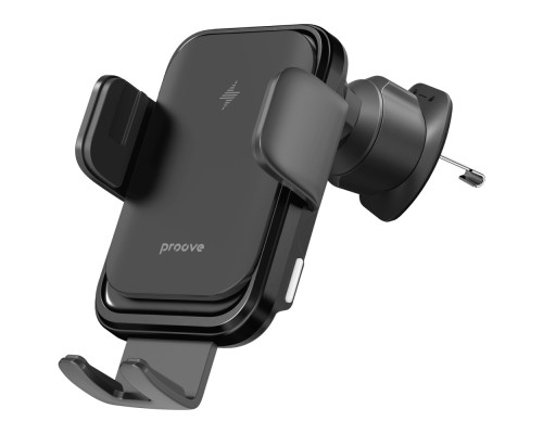 Автомобільний тримач з Бездротовим ЗП Proove Nitro Charge 15W matte black 2003000250619 6901111669909