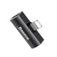 Перехідник AUX Baseus L46 Lightning to Lightning + Lightning silver/black