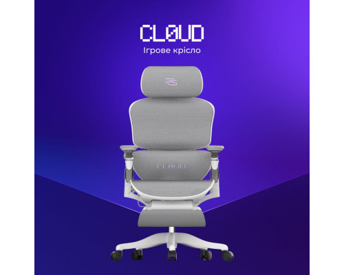 Ергономічне геймерське крісло Proove Gaming Cl0ud gray 2003000310191 6901118182814