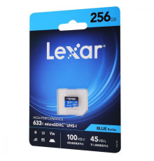 Накопичувач Micro SDXC Card LEXAR 633x (Class 10 UHS-I U3) 256GB