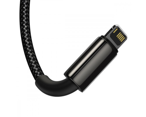 Кабель Baseus Tungsten Gold One-for-three Fast Charging Data 3-in-1 (Micro USB+Lightning+Type-C) 3.5 black