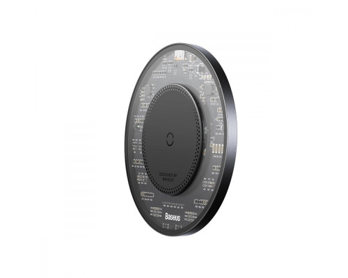 Бездротовий ЗП Baseus Simple 2 15W + Кабель Type-C To Type-C 24W (1m) blue