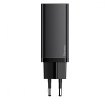 МЗП Baseus GaN2 Lite Quick Charger 65W (1 Type-C + 1 USB) black