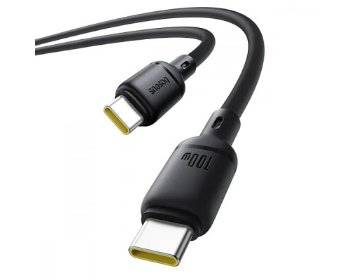 Кабель Baseus Silky Series Fast Charging Type-C 100W (1m) black 2003000197907 6932172668747