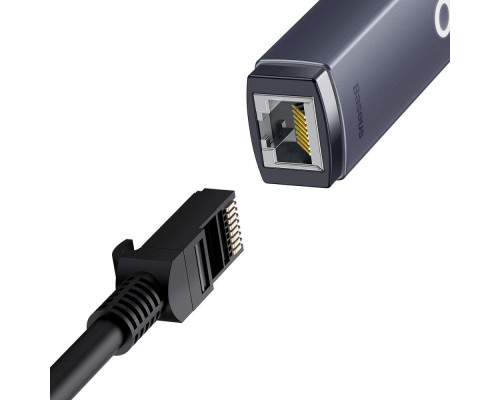 Перехідник Baseus Lite Series Ethernet 1000Mbps (USB to RJ45) gray